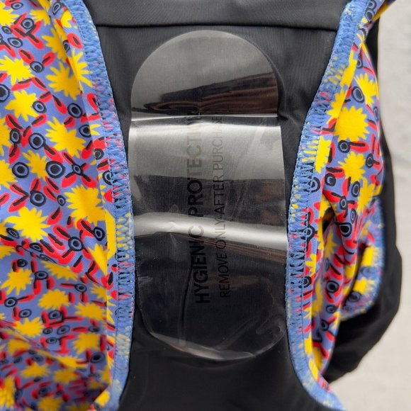 SOLID & STRIPED Ginger Bikini Bottom Size Large Geo.Print Yellow Floral NWT 0100 - Picture 9 of 9